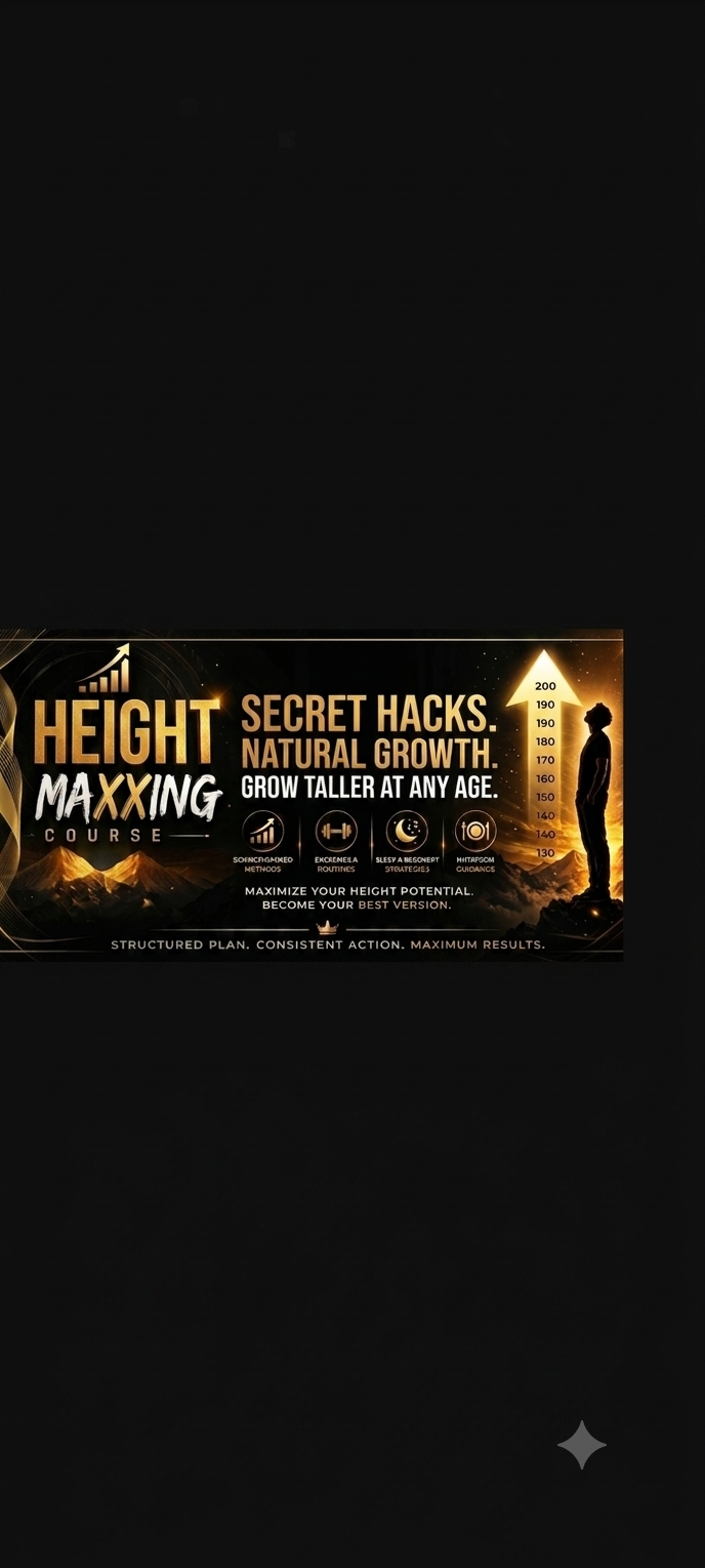 My Height-Maxxing Blueprints!